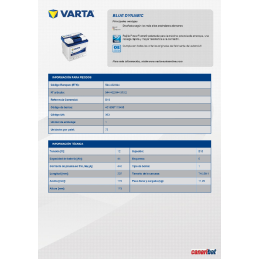 VARTA SLI (B18) 12V. 44AH...