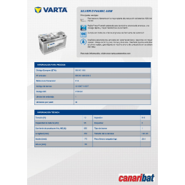 VARTA START-STOP(A5) 12V 95AH 850A+D G14