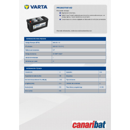 VARTA SLI (M7) 12V. 180AH...
