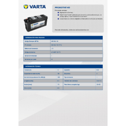 VARTA SLI (J10) 12V. 135AH...