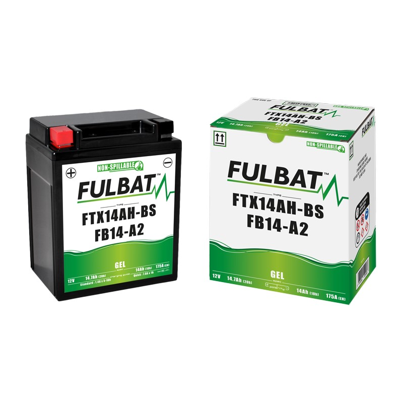 Fulbat YTX16-BS Gel Accu 12V 14Ah Onderhoudsvrij - Krachtige Gel Batterij Voor Motor & Powersport