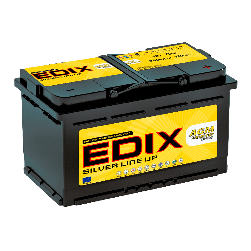 EDIX (70AH 720A +D 278X175X175 AGM L3