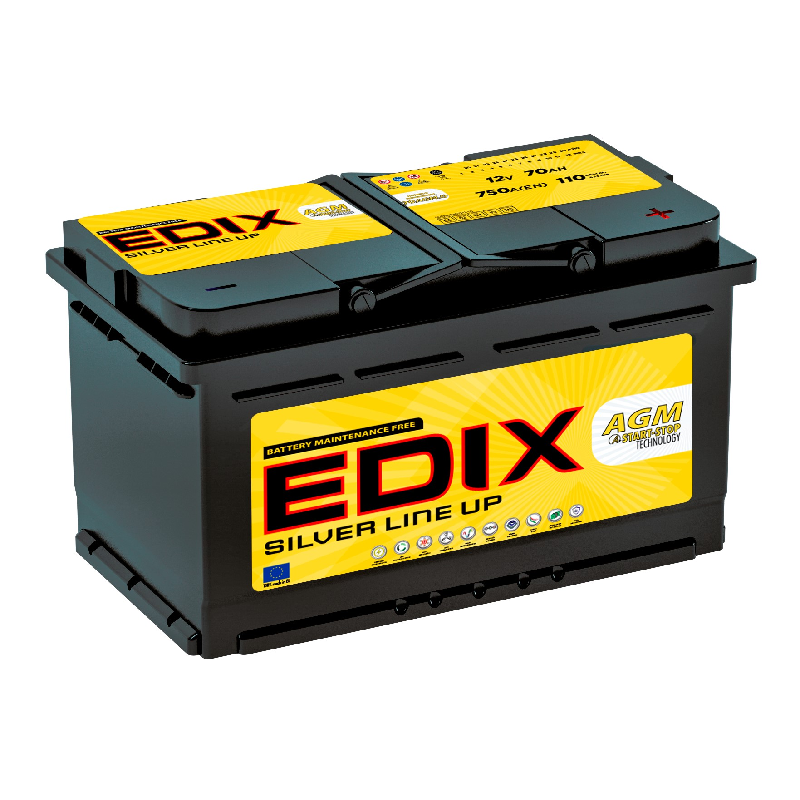 EDIX (AGM 70AH 720A +D 278X175X175) L3