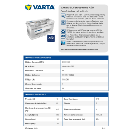 VARTA START-STOP AGM...