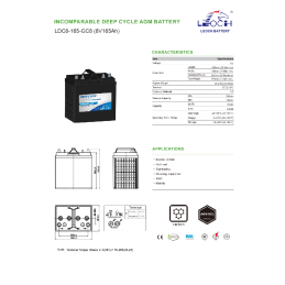 LEOCH LDC8-165GC8 8V 165Ah MT