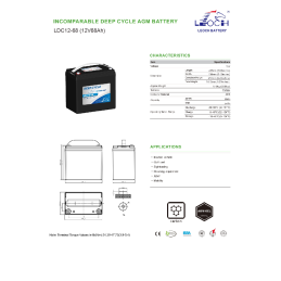 LEOCH LDC12-68 12V 68Ah M6