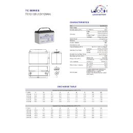 LEOCH TC12-120  12V 120Ah...