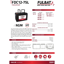 FULBAT DEEP CYCLE 12V...